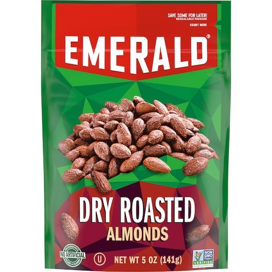 Emerald Dry Roasted Almonds, 5 Ounce -- 6 per case