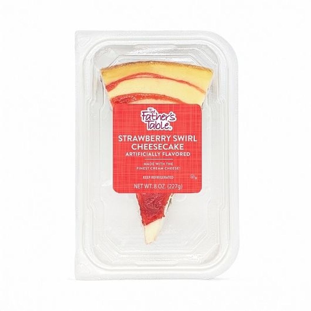 The Fathers Table Strawberry Swirl Cheesecake, 8 Ounce -- 8 per case