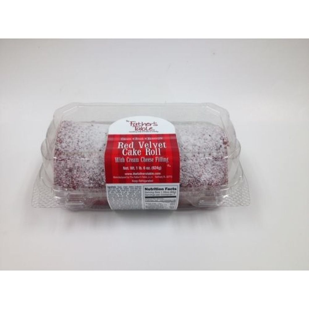 The Fathers Table Red Velvet Cake Roll with Cream Cheese Filling, 22 Ounce -- 12 per case