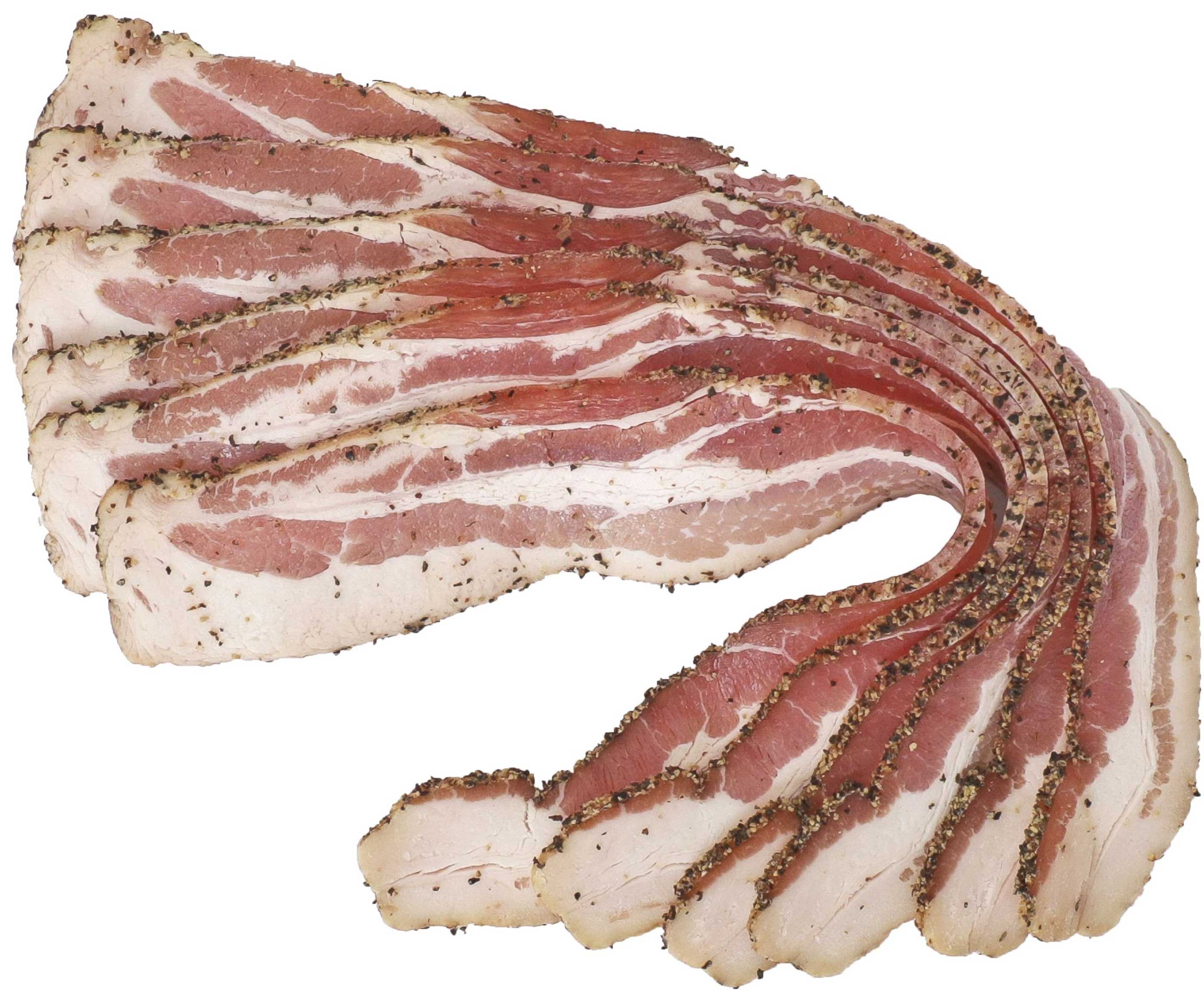Tender Belly Hickory Smoke 14/18 Pepper Sliced Bacon