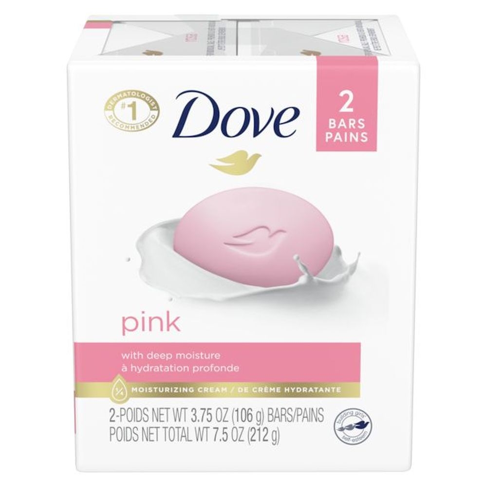 Dove Pink Soap Bar, 8 Ounce -- 12 per case