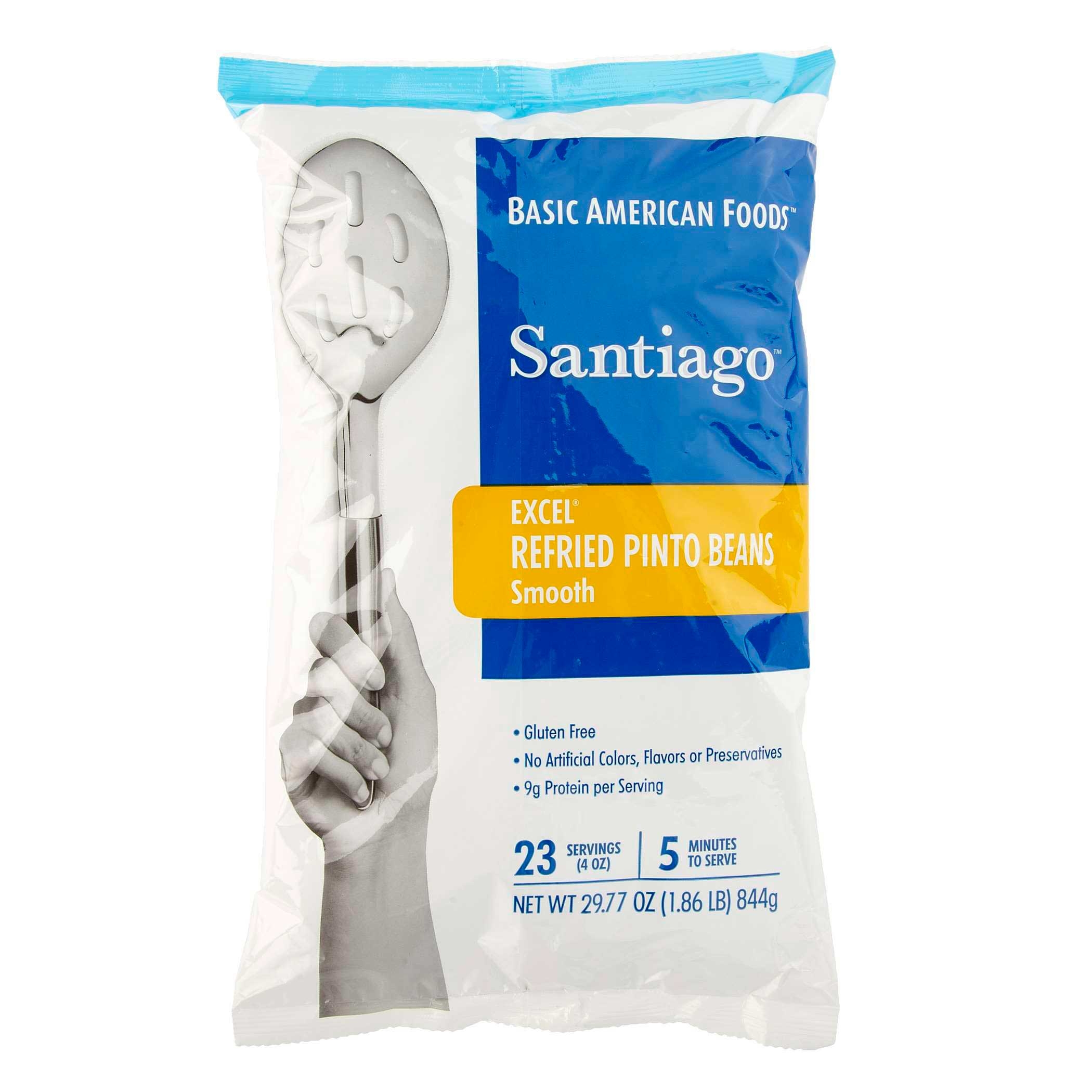Santiago Smooth Refried Beans, 29.77 Ounce -- 6 per case.