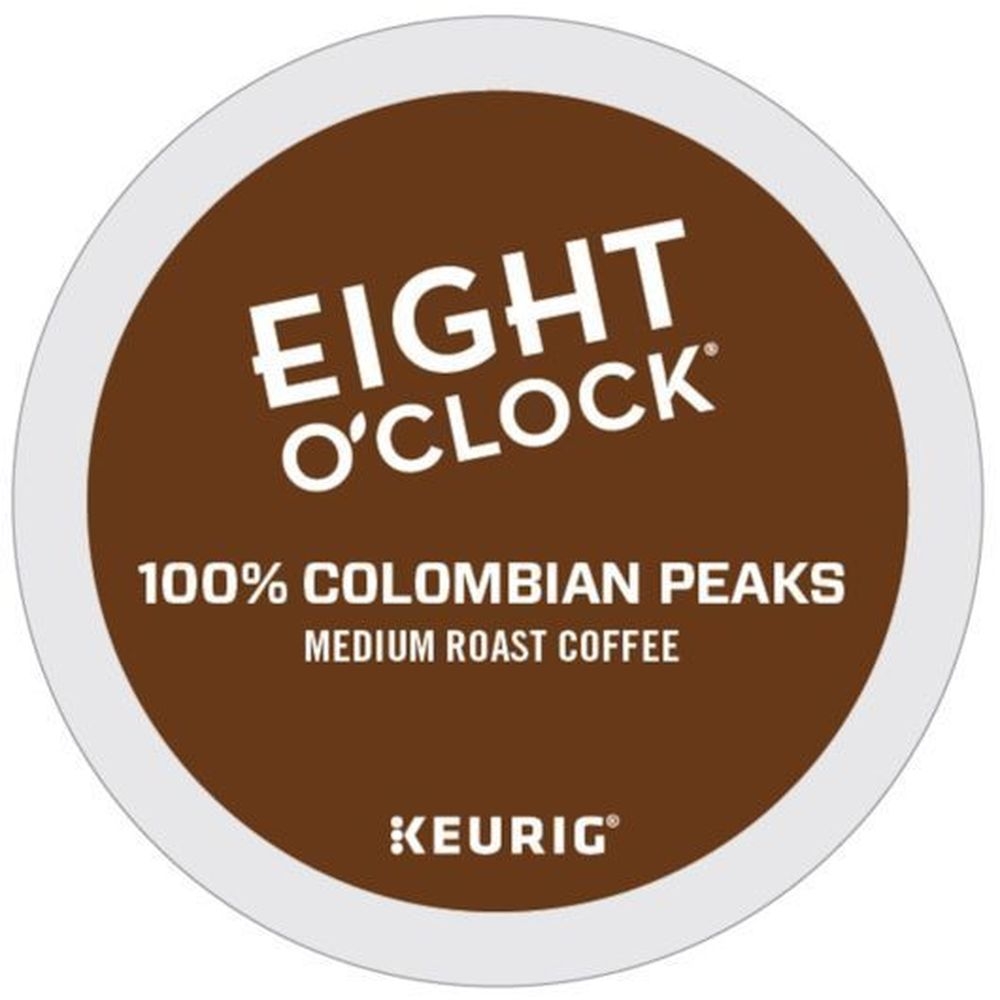 Eight Oclock Medium Roast Colombian Peaks Keurig Single Serve K-Cup Coffee Pods, 24 count -- 4 per case