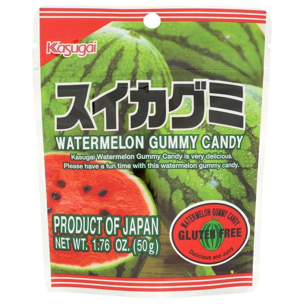 Kasugai Watermelon Gummy Candy, 1.76 Ounce -- 12 per case