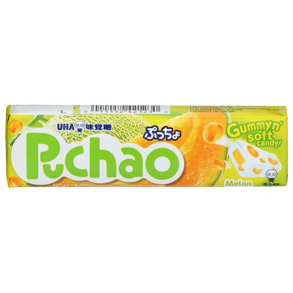 UHA Mikakuto Puchao Melon Candy, 1.76 Ounce -- 10 per case