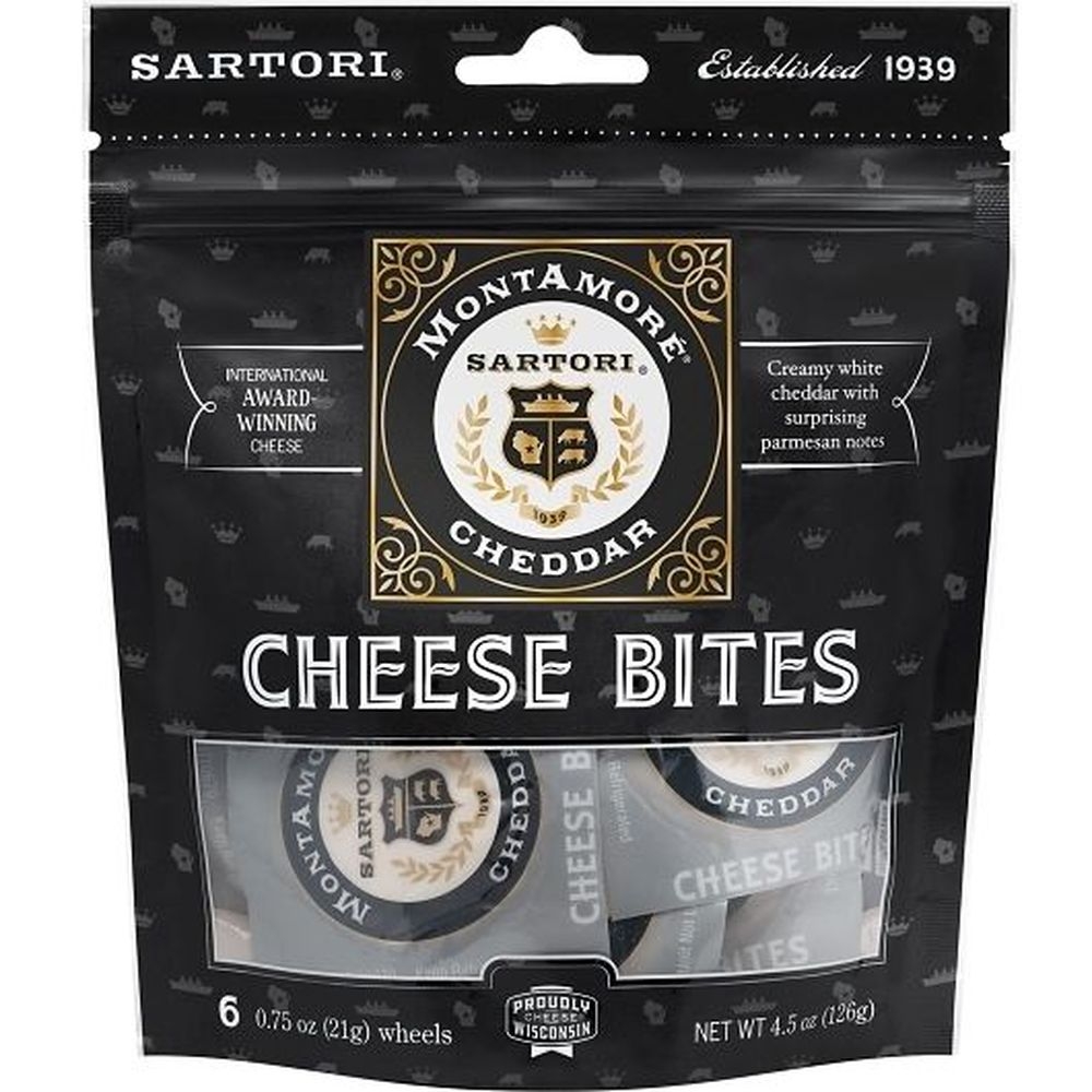 Sartori Montamor Cheese Bites, 4.5 Ounce - 12 per case