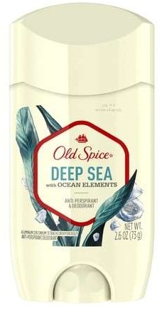 Old Spice Deep Sea with Ocean Elements Scent Invisible Solid Deodorant Stick, 2.6 Ounce -- 12 per case