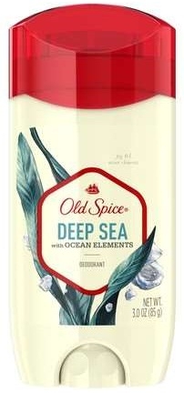 Old Spice Deep Sea with Ocean Elements Scent Deodorant for Men, 3 Ounce -- 12 per case