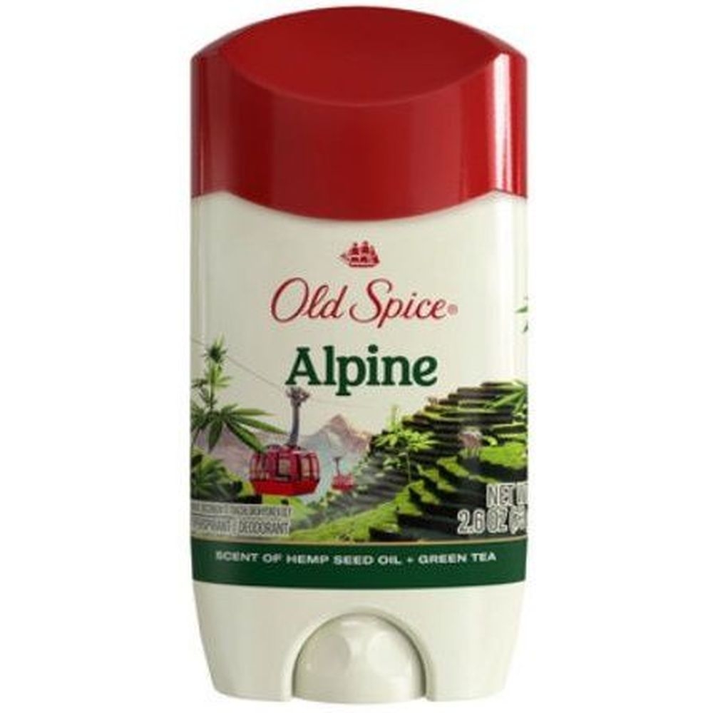 Old Spice Mens Alpine with Hemp Seed Oil Anti-Perspirant and Deodorant, 2.6 Ounce -- 12 per case