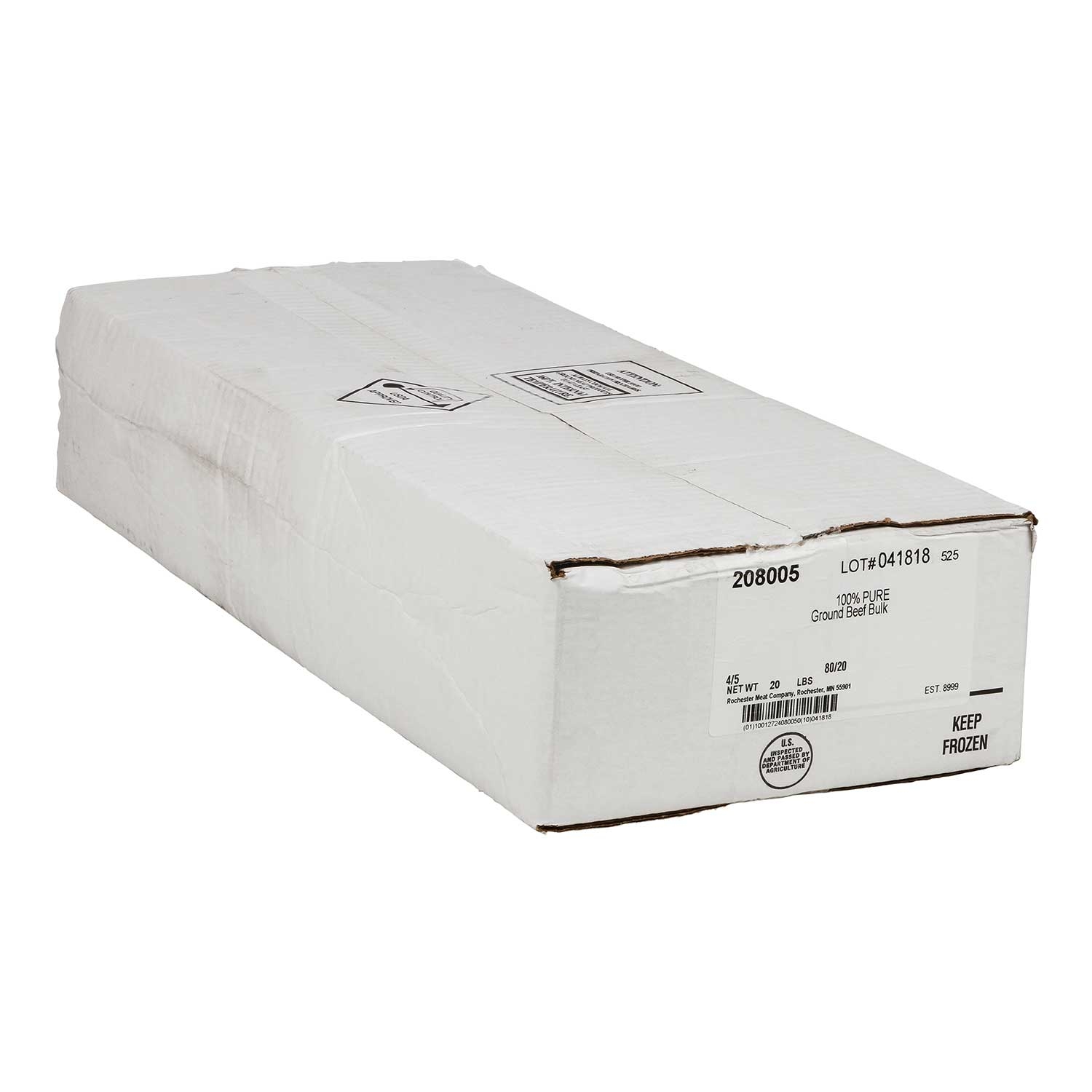 Rochester Ground Beef - Bulk, 5 Pound -- 4 per case.