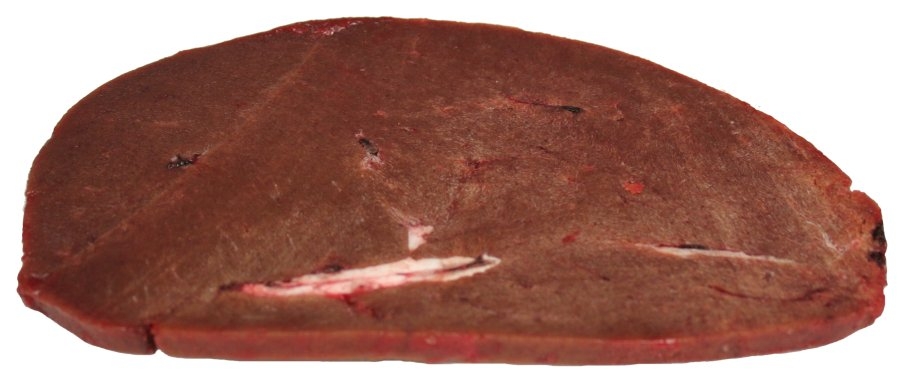 Double Red Provisions Sliced Beef Liver, 4 Ounce -- 40 per case.