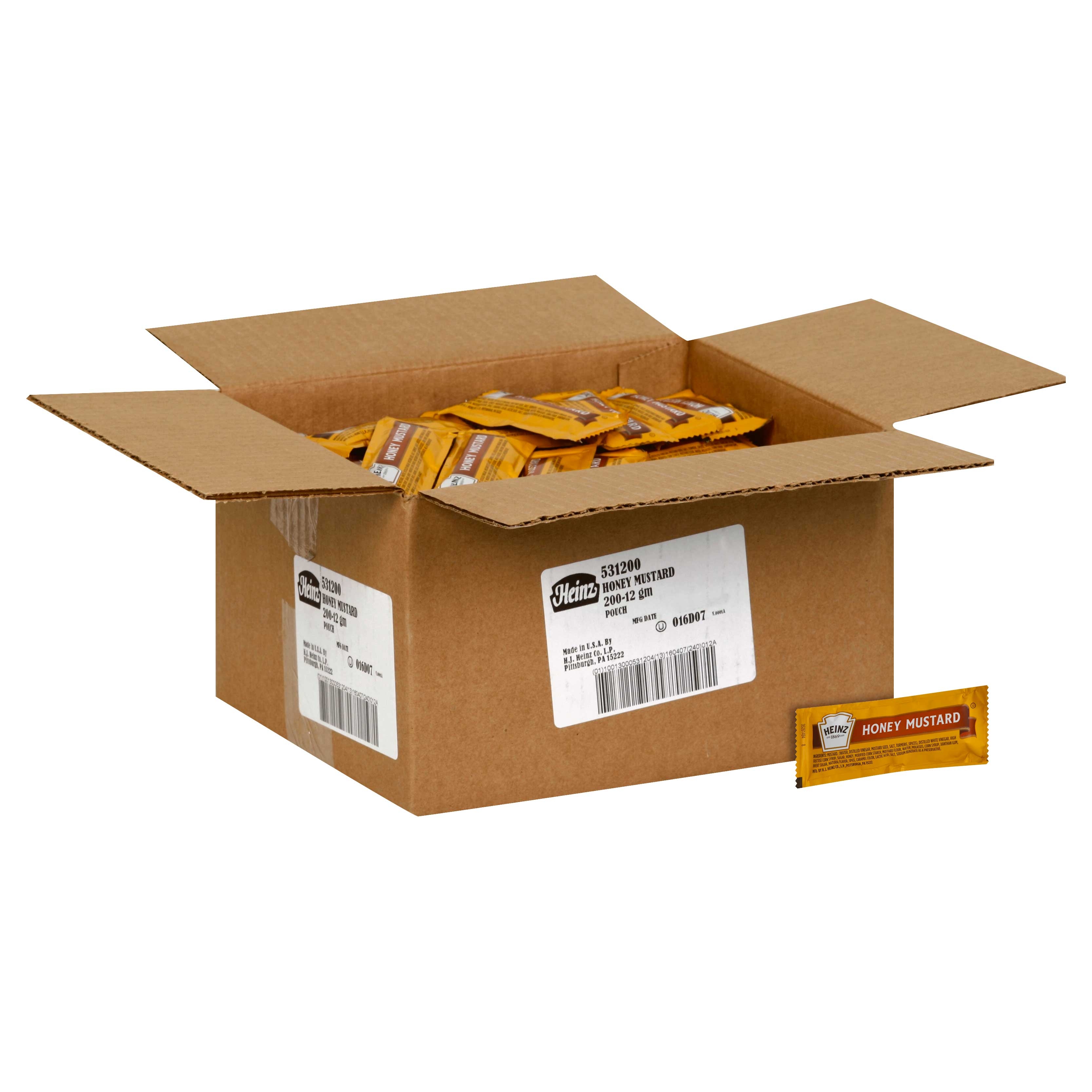 Heinz Honey Mustard, 12 Gram -- 200 per case.