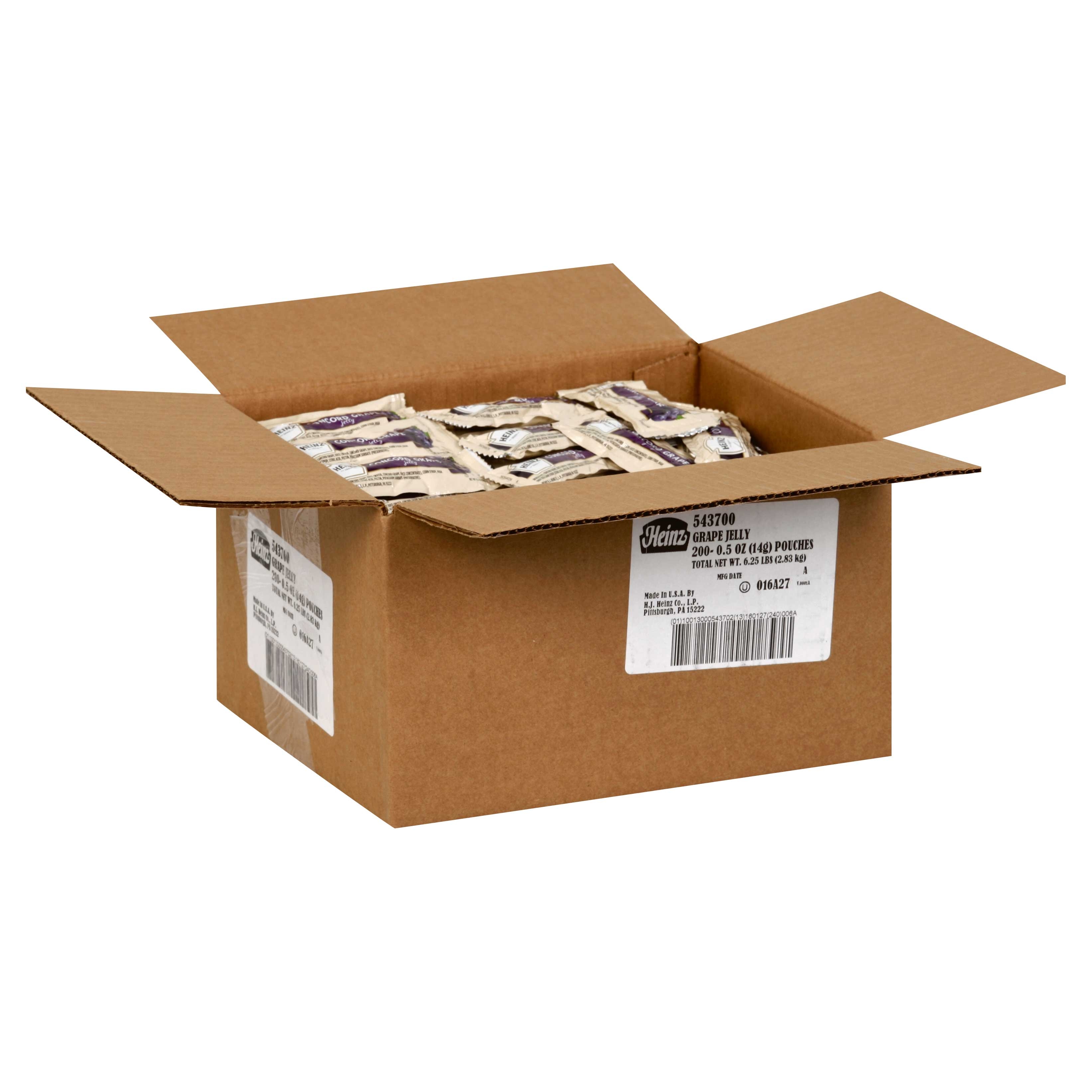 Heinz Grape Jam Squeeze Pouch, .5 Ounce --  200 Case