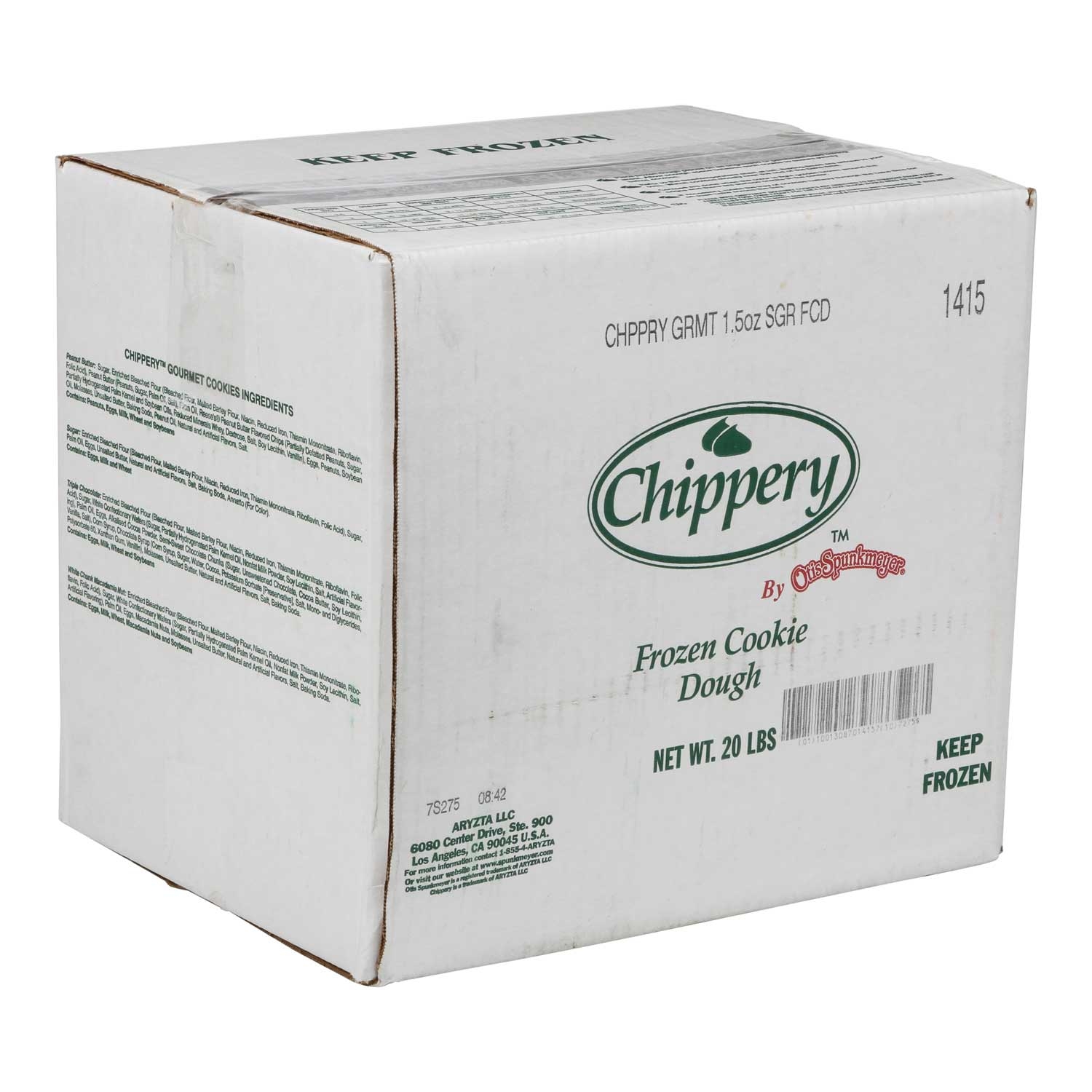 Otis Spunkmeyer Gourmet Sugar Bagged Cookie Dough, 5 Pound -- 4 per case.