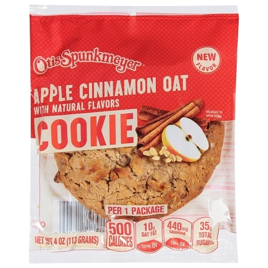 Otis Spunkmeyer Thaw And Serve Apple Cinnamon Oat Cookies, 4 Ounce -- 72 per case