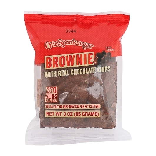 Otis Spunkmeyer Thaw and Serve Naturally Flavored Brownie with Chocolate Chips, 3 Ounce -- 48 per case