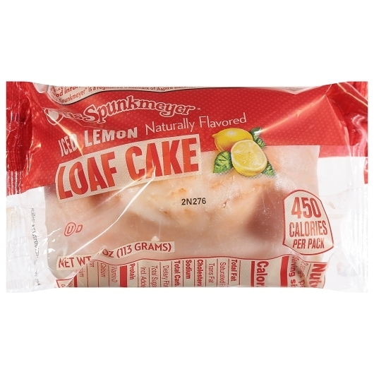 Otis Spunkmeyer Iced Lemon Loaf Cake, 4 Ounce -- 24 per case
