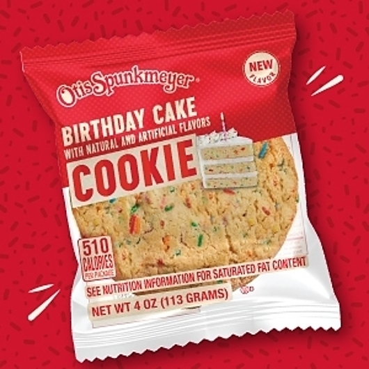 Otis Spunkmeyer Birthday Cake Cookies, 4 Ounce -- 24 per case