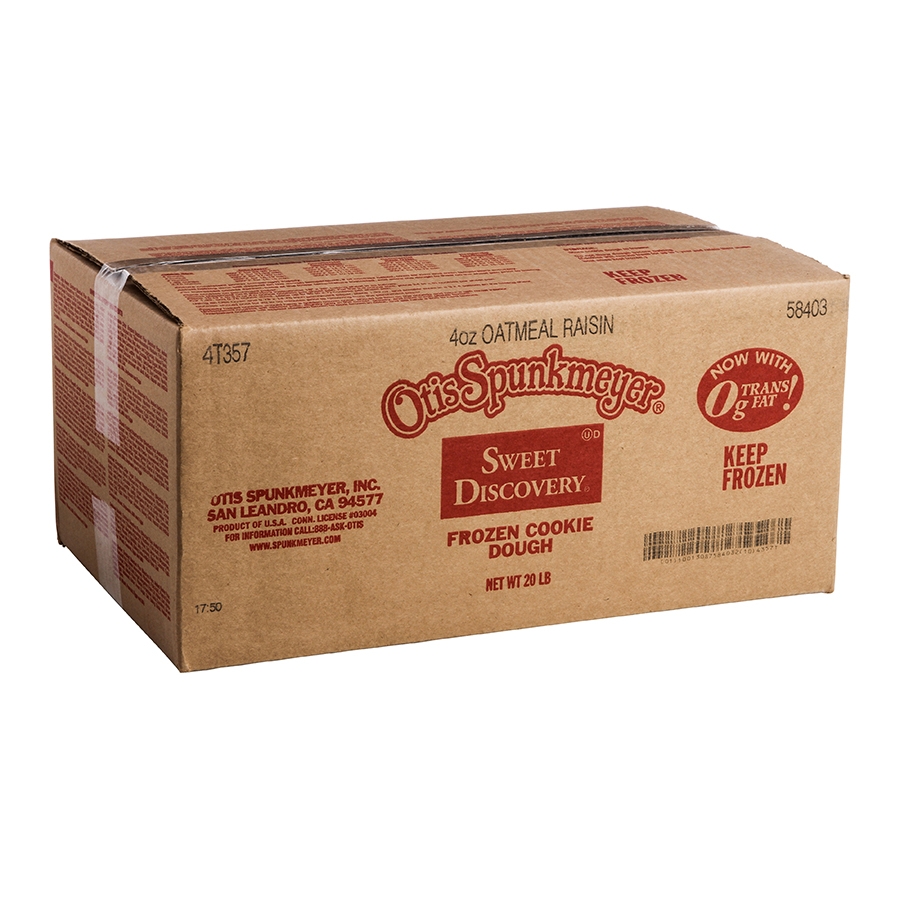 Otis Spunkmeyer Sweet Discovery Oatmeal Raisin Cookies, 4 Ounce -- 80 per case.