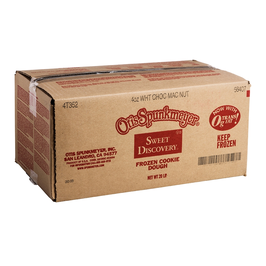 Otis Spunkmeyer Sweet Discovery White Chocolate Macadamia Nut Cookies, 4 Ounce -- 80 per case.