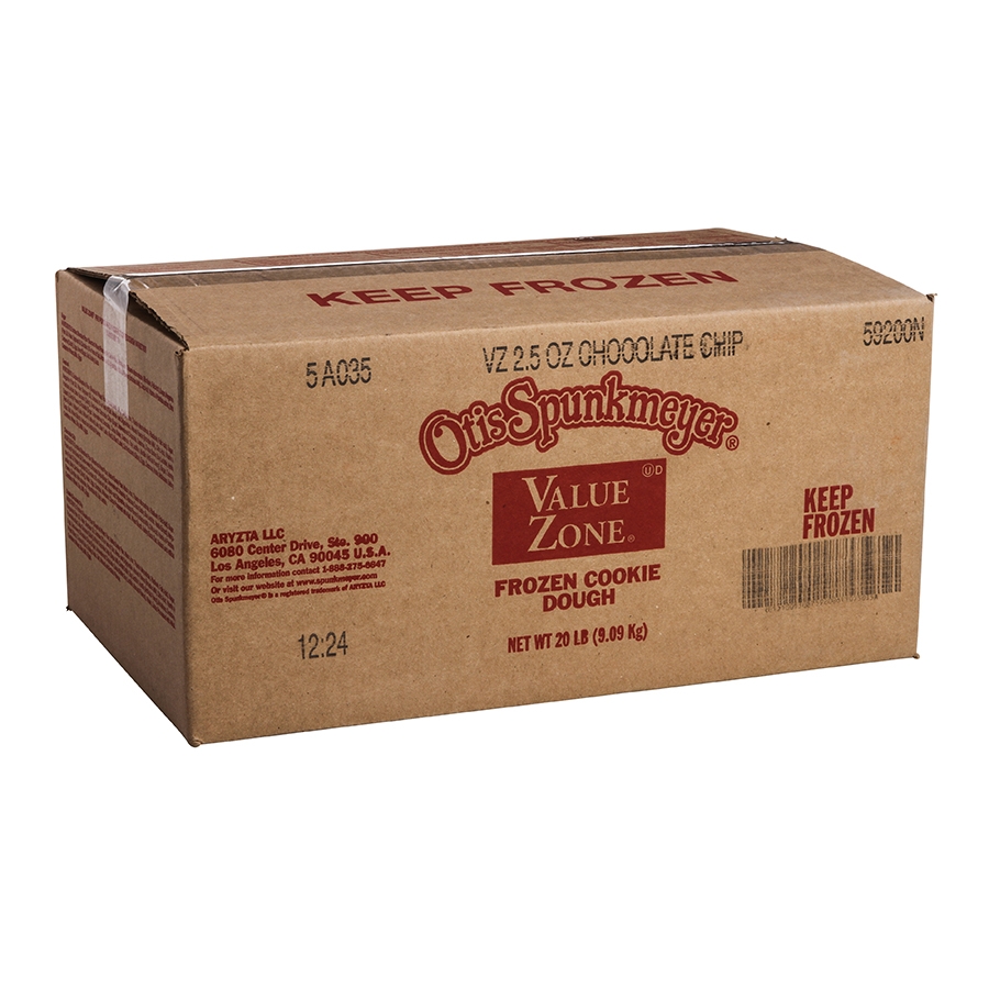 Otis Spunkmeyer Value Zone Chocolate Chip Cookies, 2.5 Ounce -- 128 per case