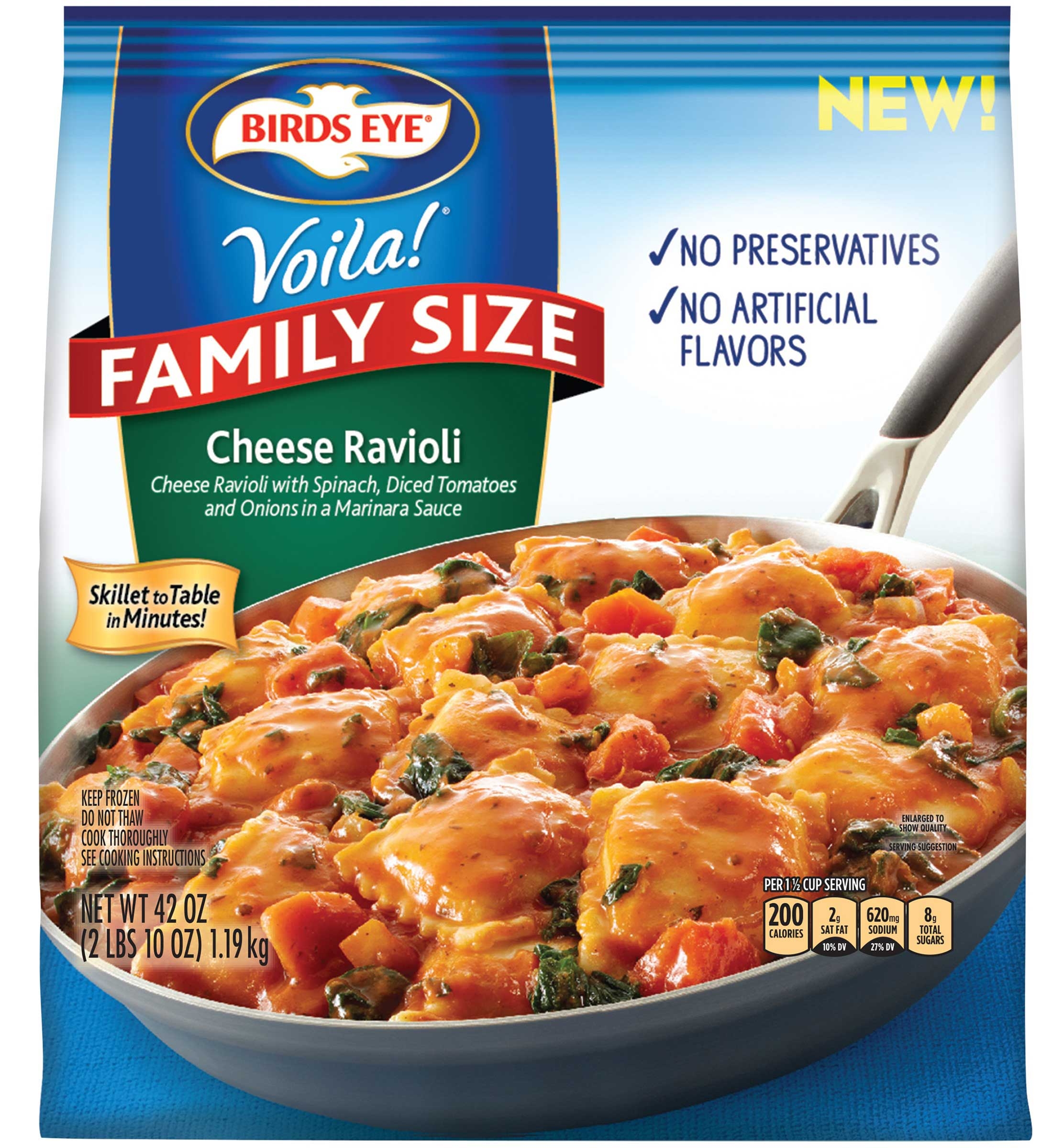 Birds Eye Voila Cheese Ravioli, 42 Ounce -- 4 per case.