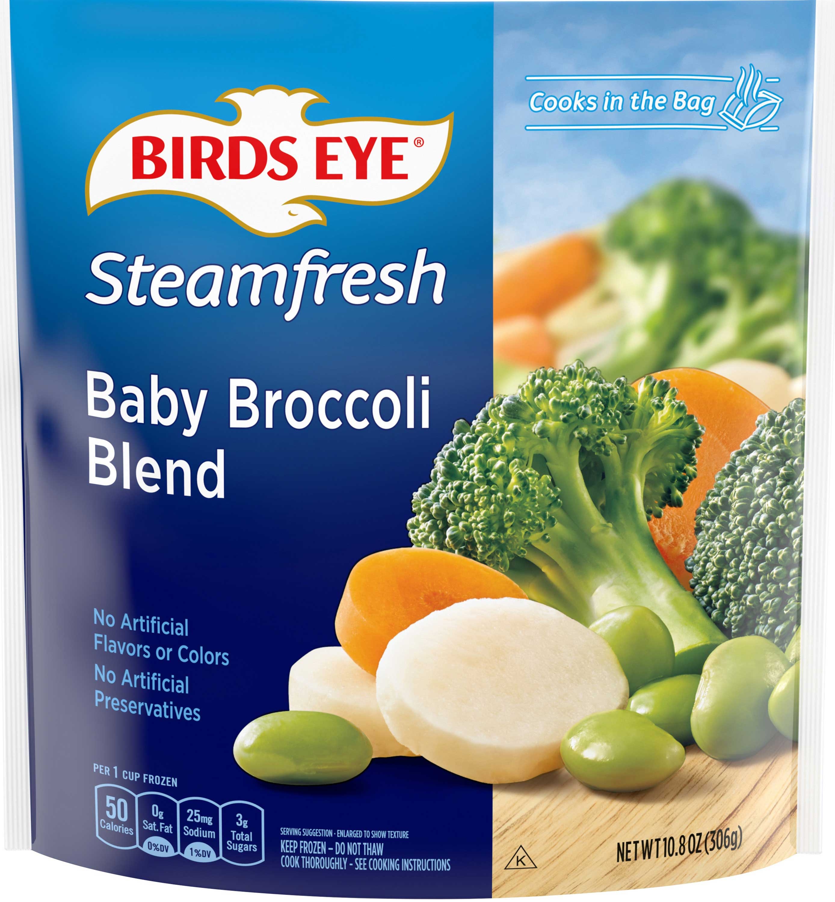 Birds Eye Steamfresh Baby Broccoli Blend, 10.8 Ounce -- 8 Per Case