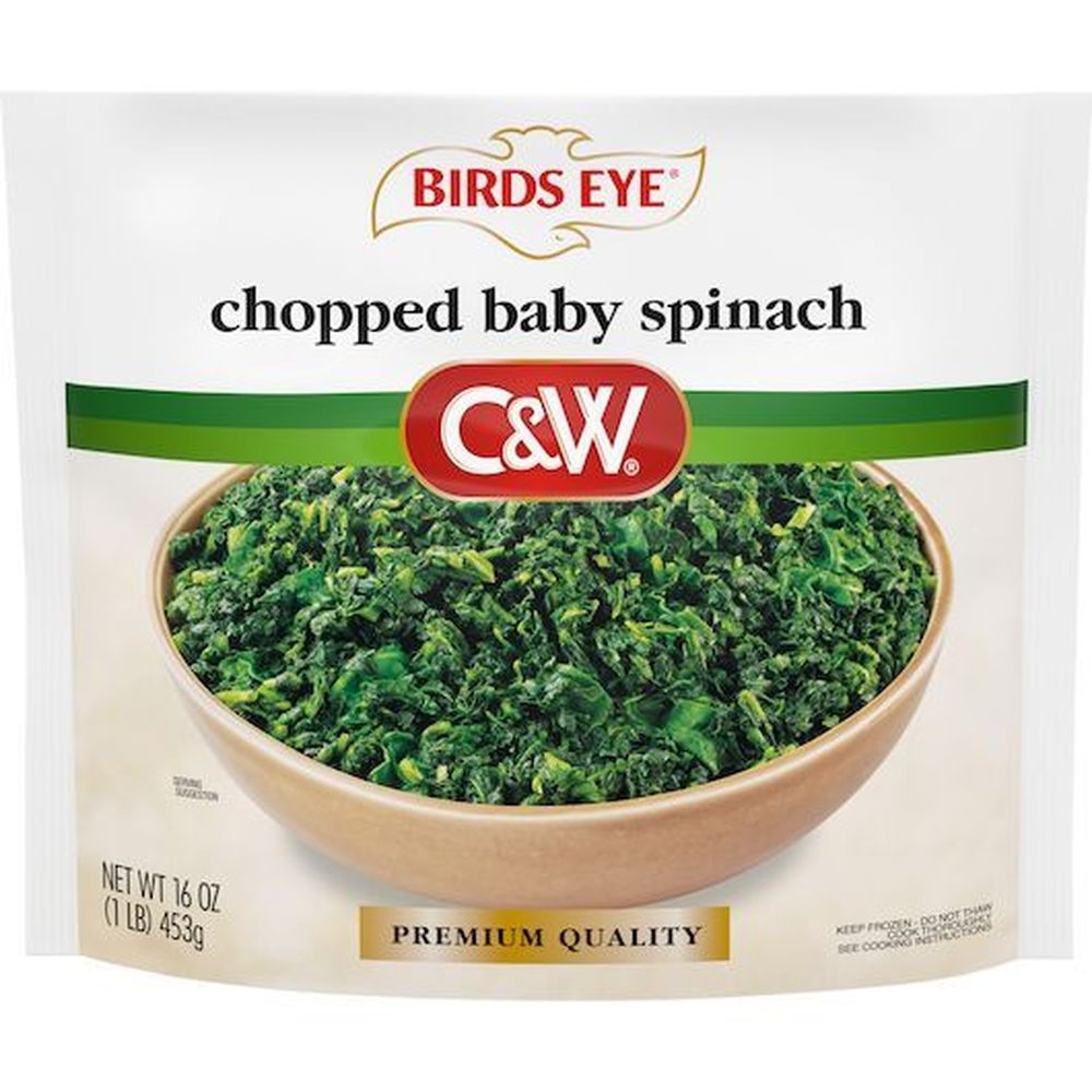 Birds Eye C and W Premium Quality Chopped Baby Spinach, 16 Ounce -- 5 per case