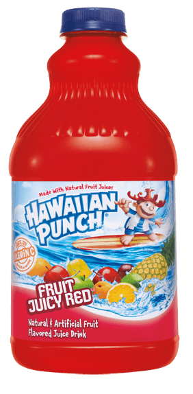 Hawaiian Punch Fruit Juicy Red Plastic Juice 8 Case 64 Ounce