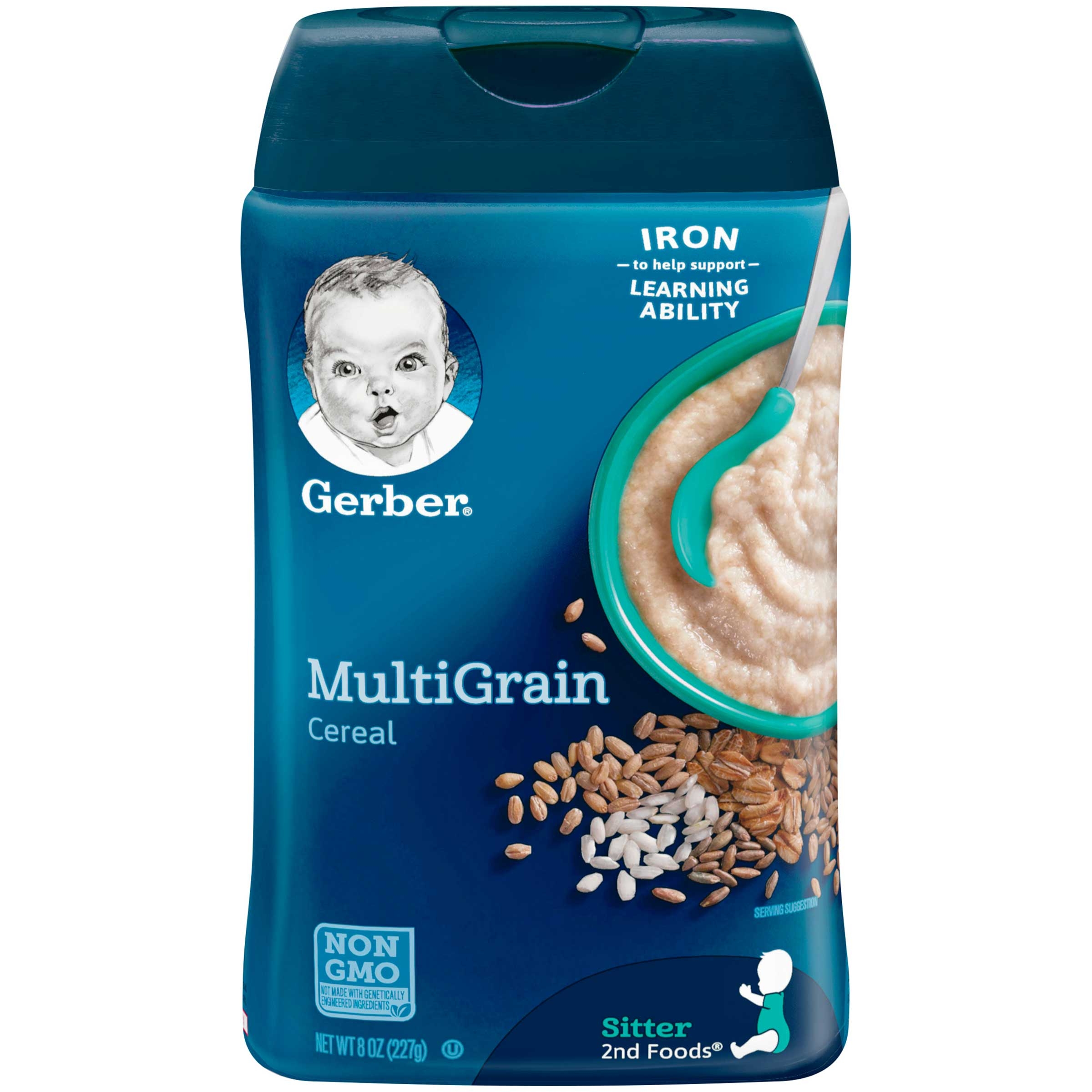 Gerber Organic 2nd Food Multigrain Cereal, 8 Ounce -- 6 per case.