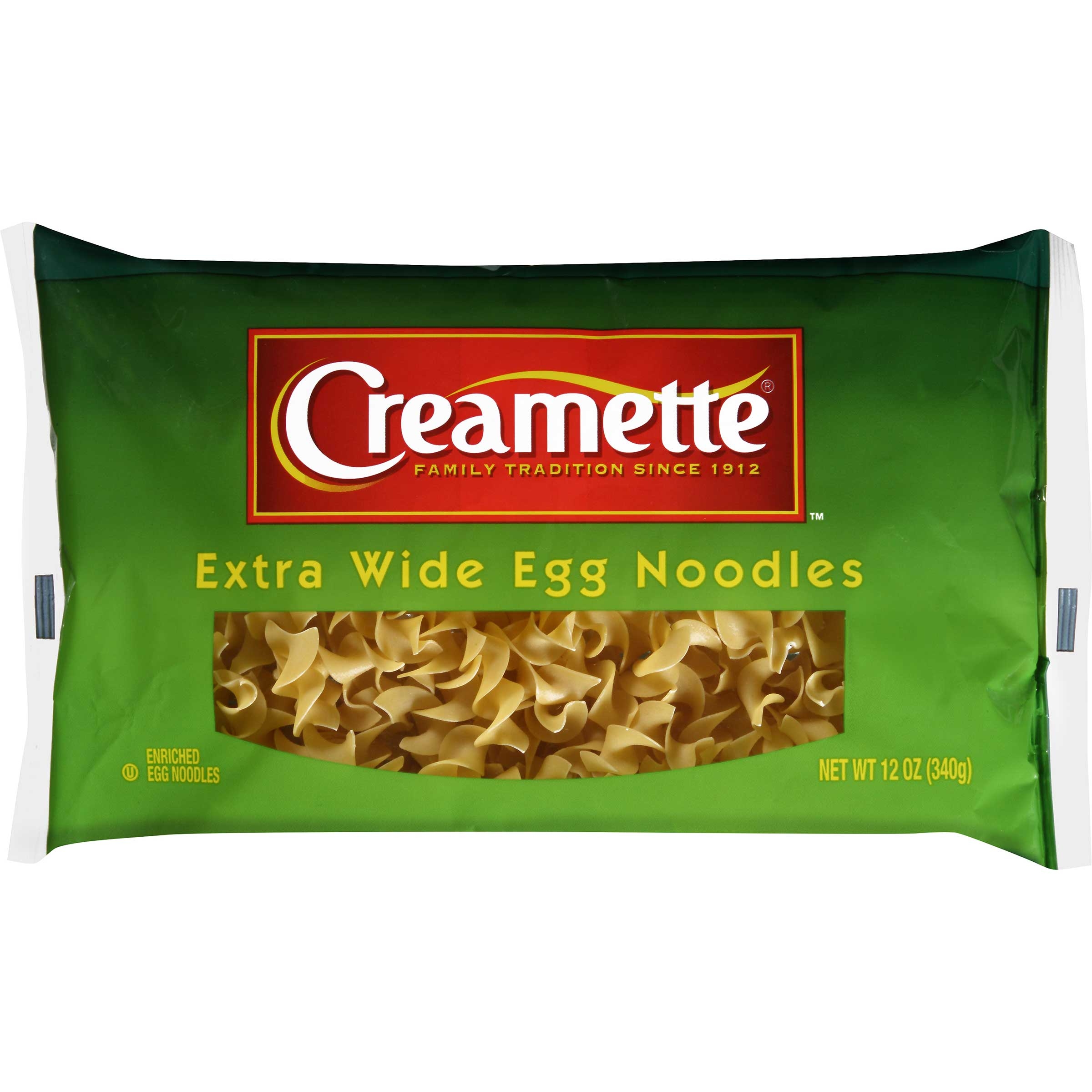 Creamette Extra Wide Egg Noodles, 12 Ounce -- 12 per case.