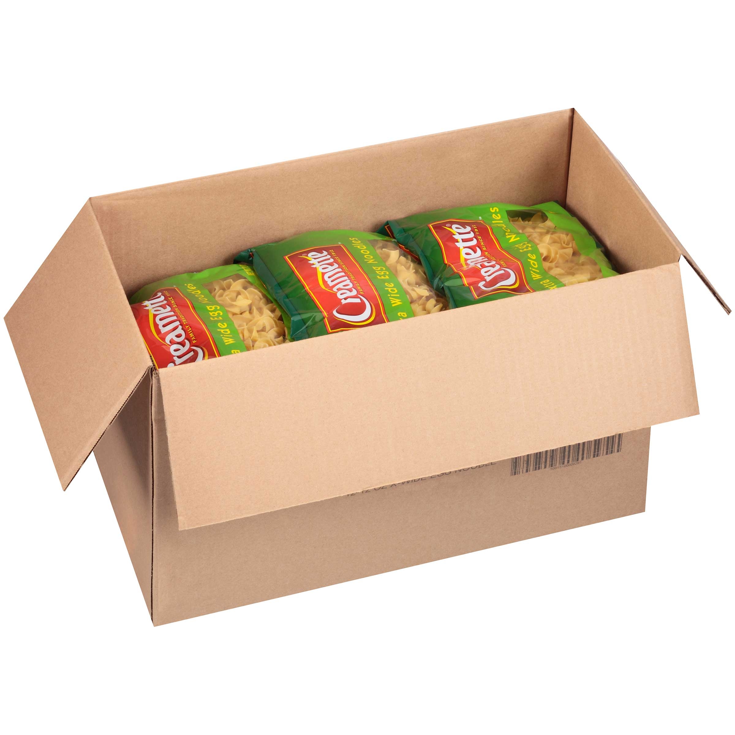 Creamette Extra Wide Egg Noodles, 12 Ounce -- 12 per case.
