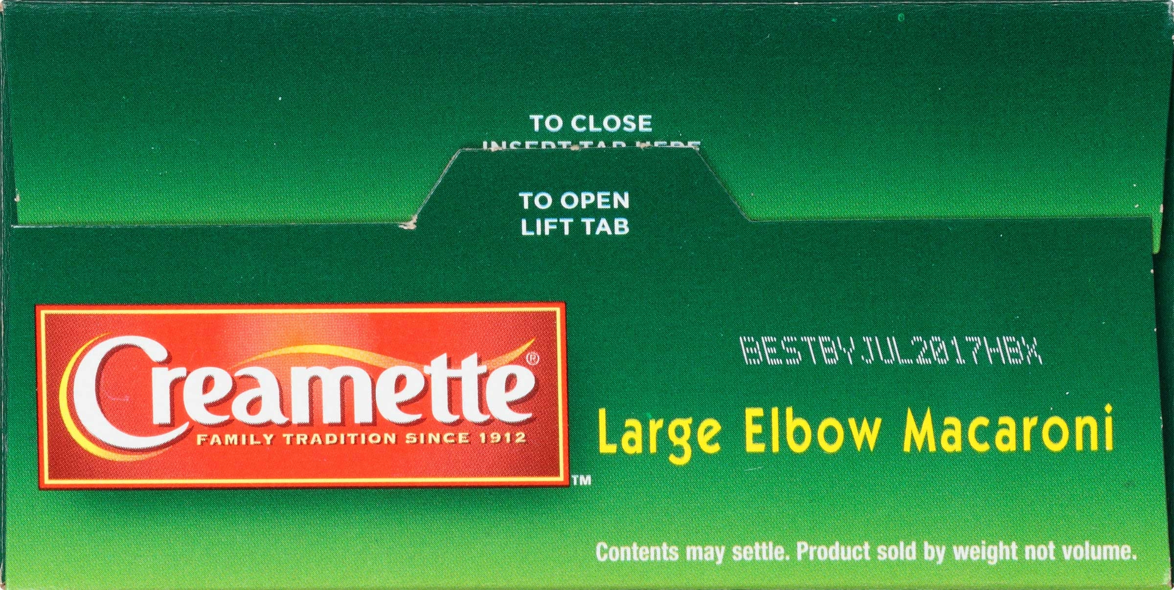 Creamette Large Elbow Macaroni Pasta, 16 Ounce -- 12 per case.