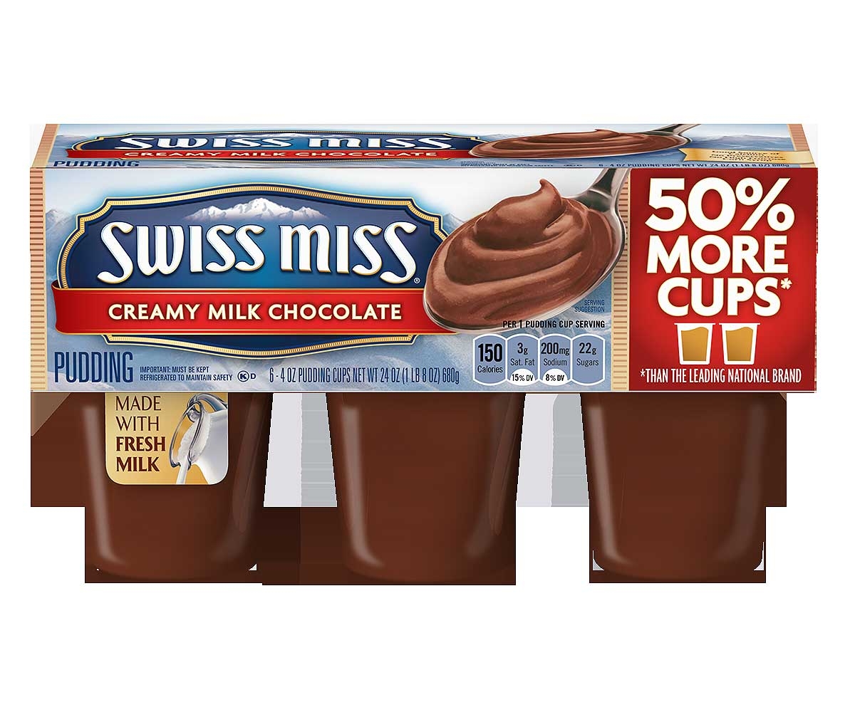 Swiss Miss Chocolate Pudding -- 48 per case.