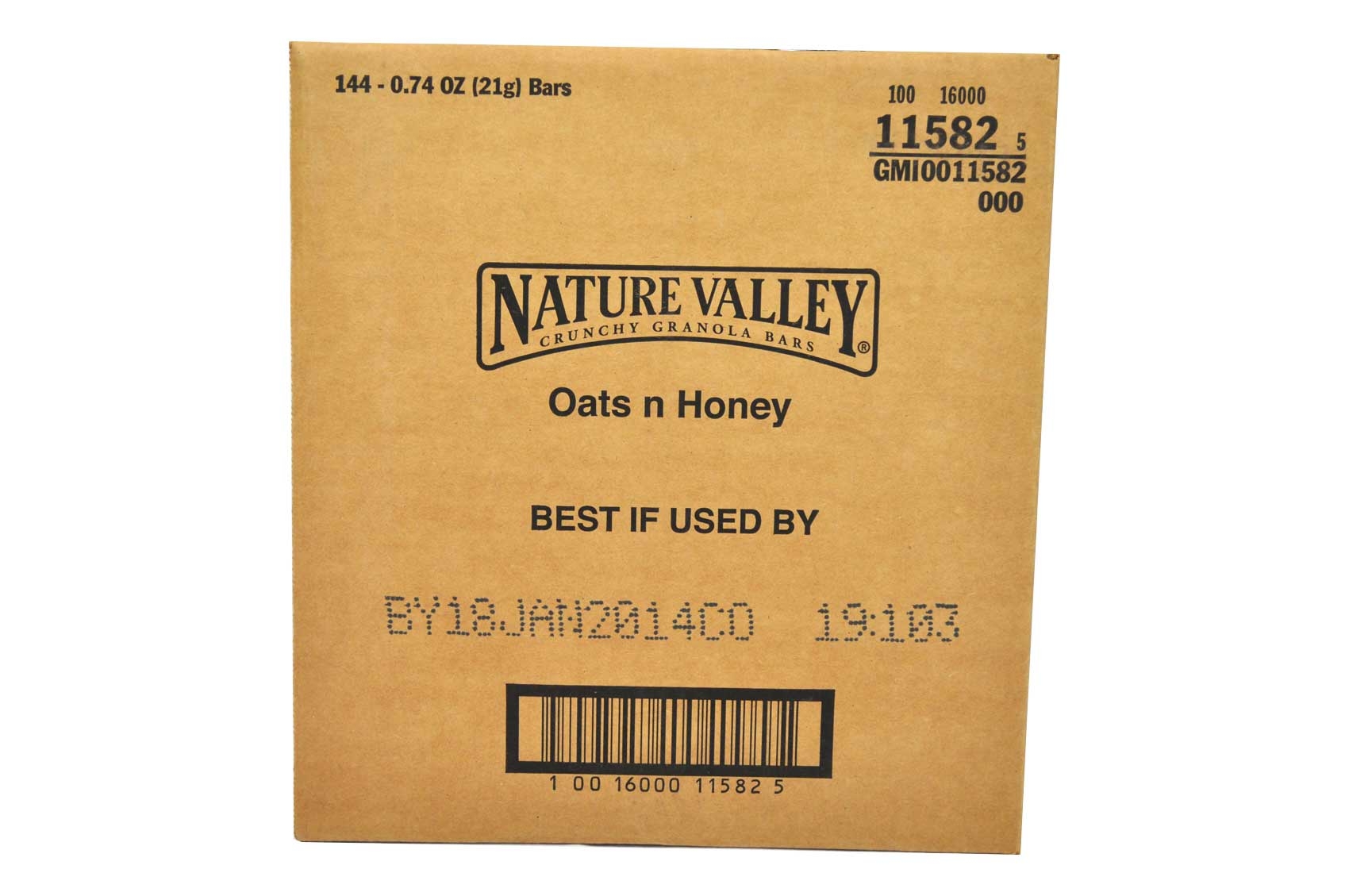 General Mills Nature Valley Crunchy Bar Oats n Honey, .74 Ounce Each -- 144 Per Case