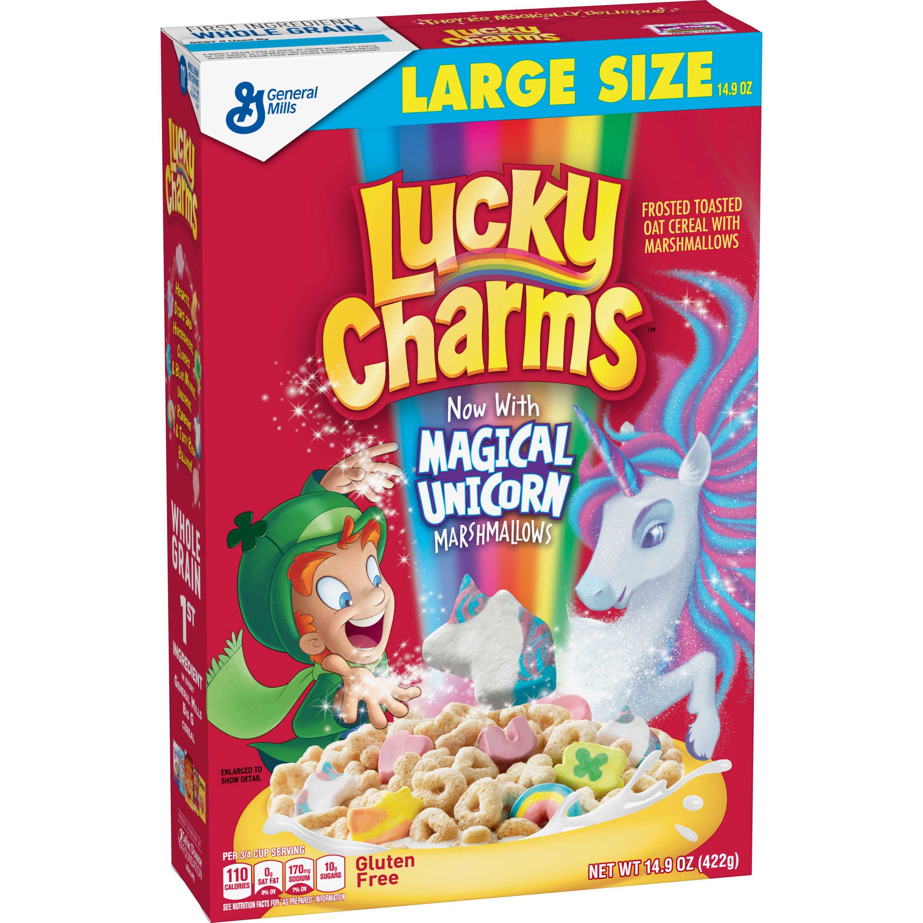 Lucky Charms Cereal, 14.9 Ounce -- 10 per case.