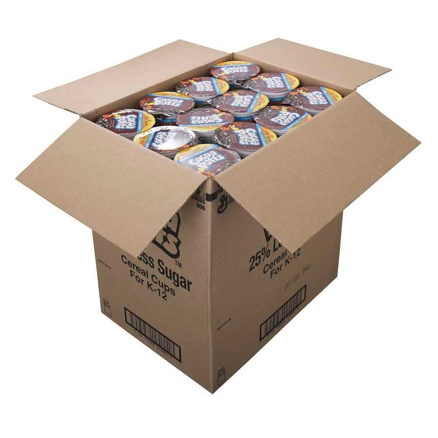 Cocoa Puffs 25 Percent Less Sugar Single Serve Cereal, 2 ounce -- 60 per case