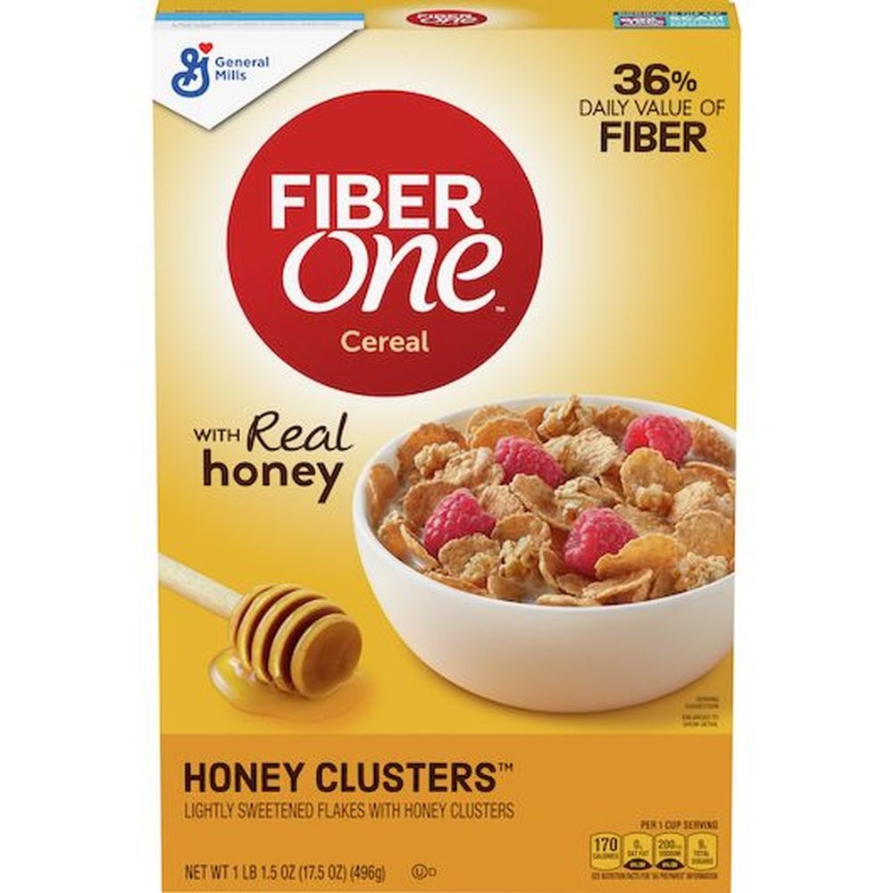 Fiber One Honey Clusters Cereal, 17.5 Ounce -- 6 per case