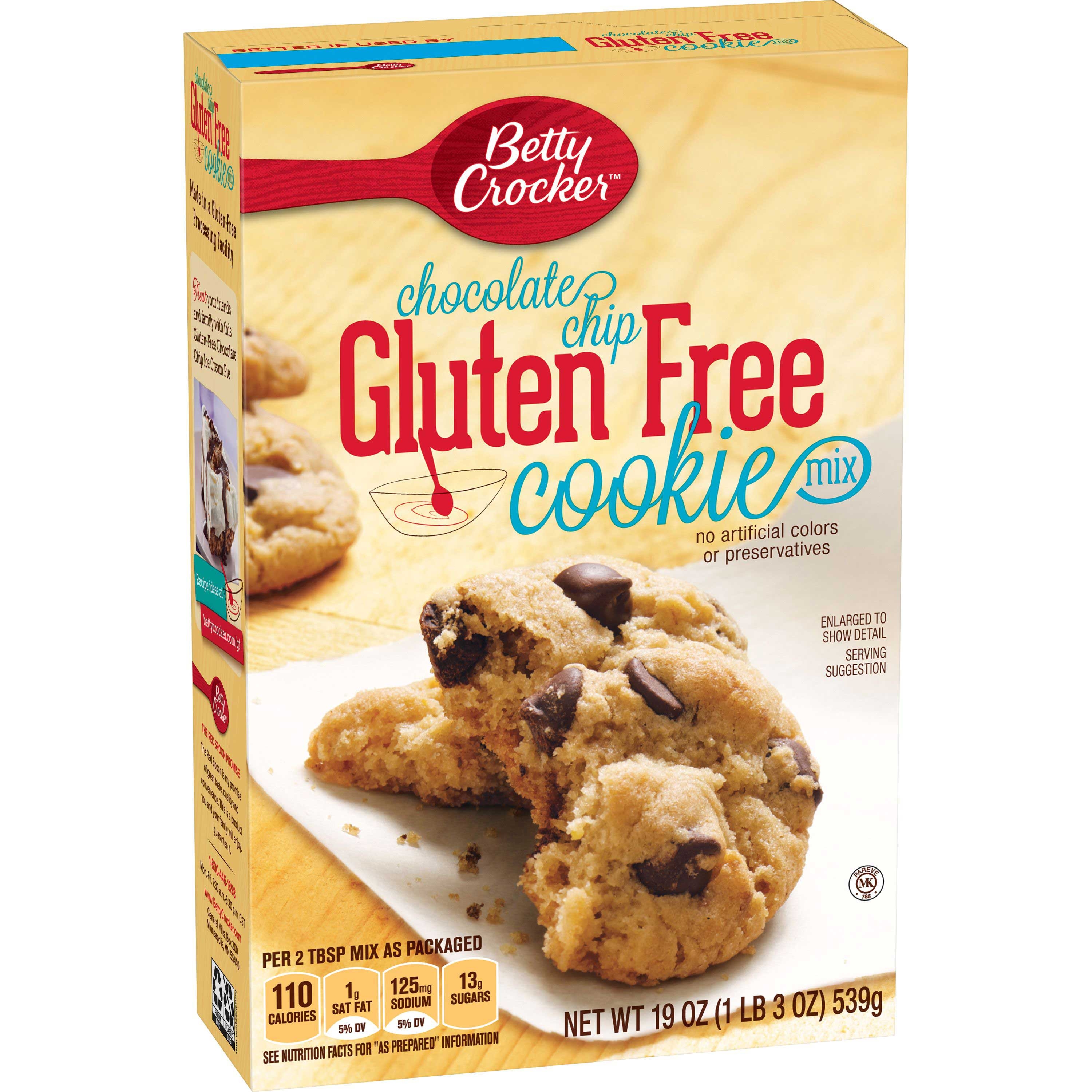 Betty Crocker Gluten Free Chocolate Chip Cookie Mix, 19 Ounce -- 6 per case.