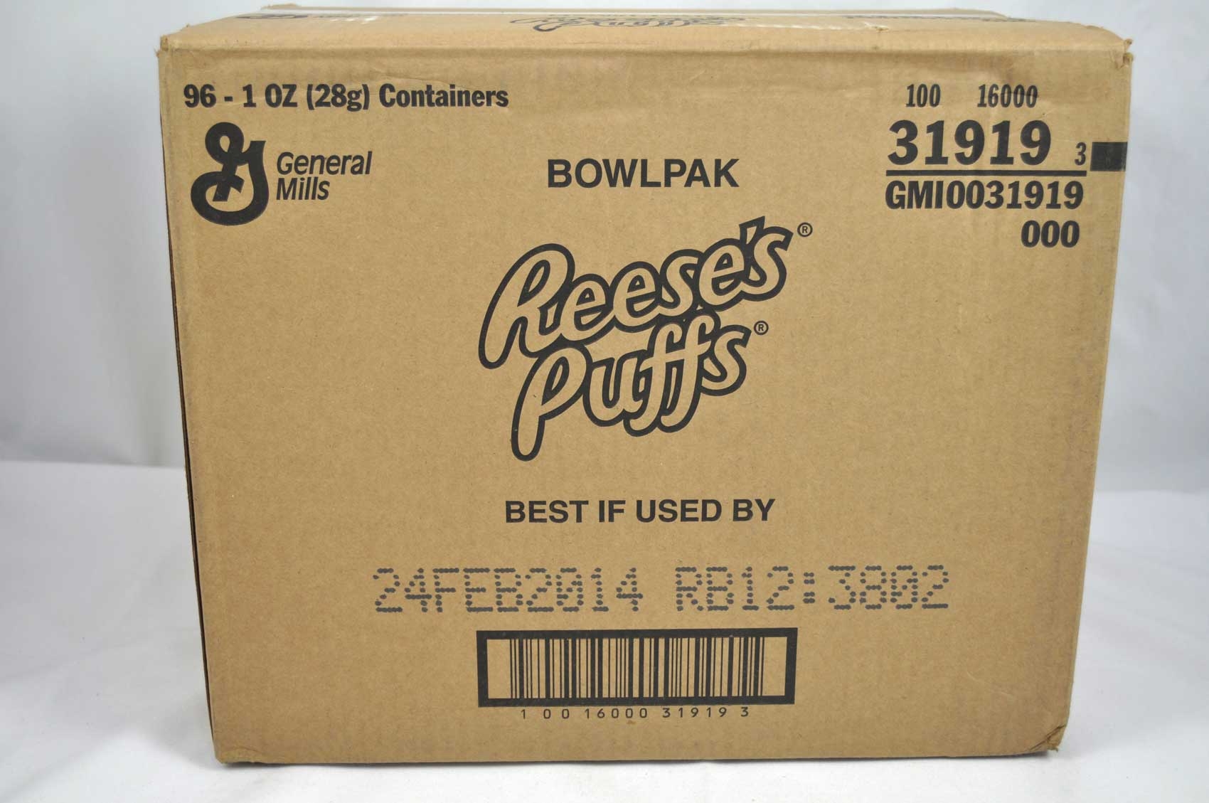 Reeses Puffs Cereal, 1 Ounce -- 96 per case.