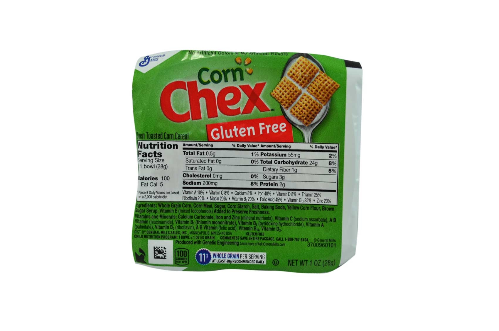 Chex Corn Bowlpak Cereal, 1 Ounce -- 96 per case.