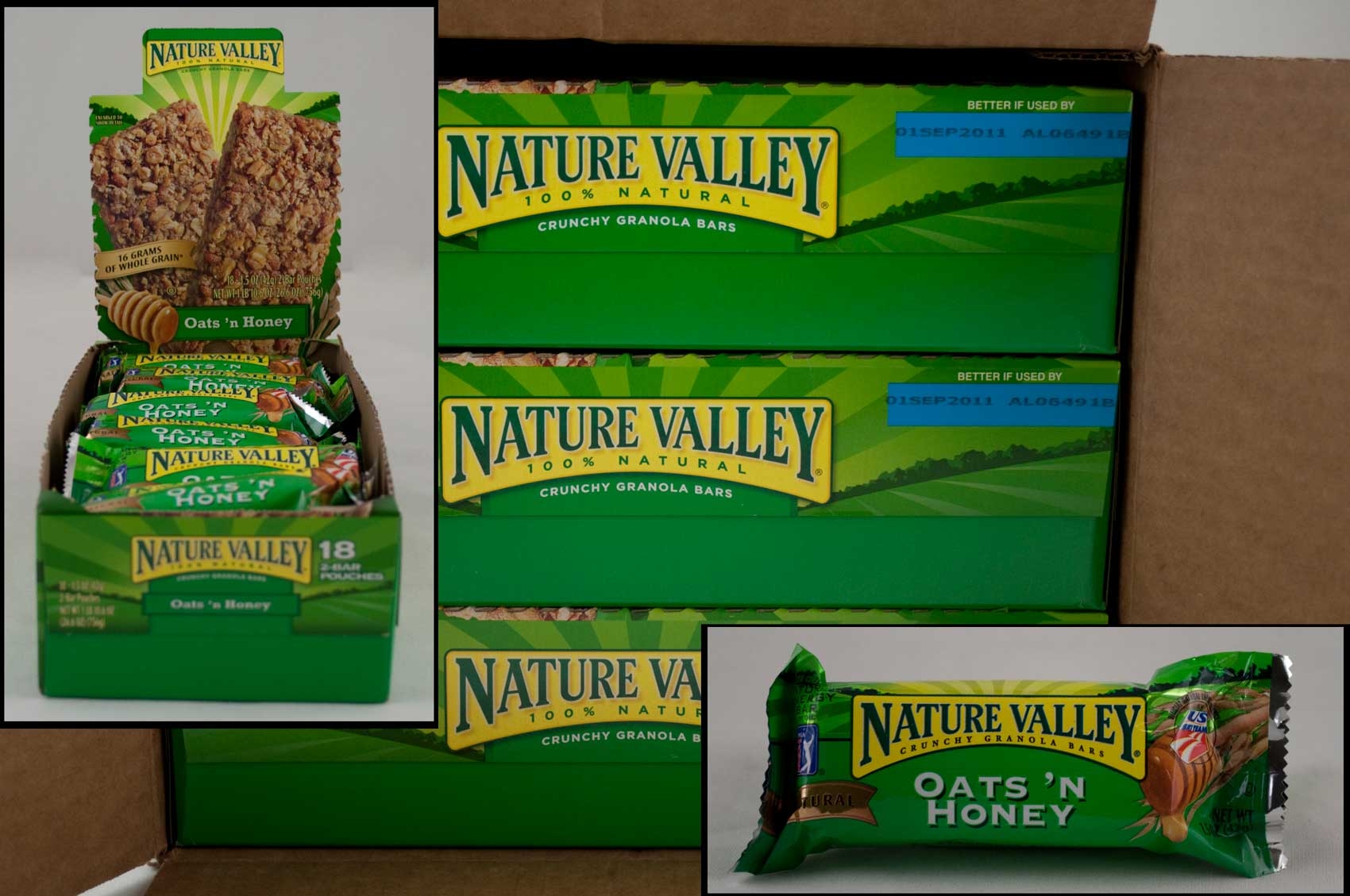 Nature Valley Oats N Honey Crunchy Granola Bar, 1.5 ounce -- 108 per case