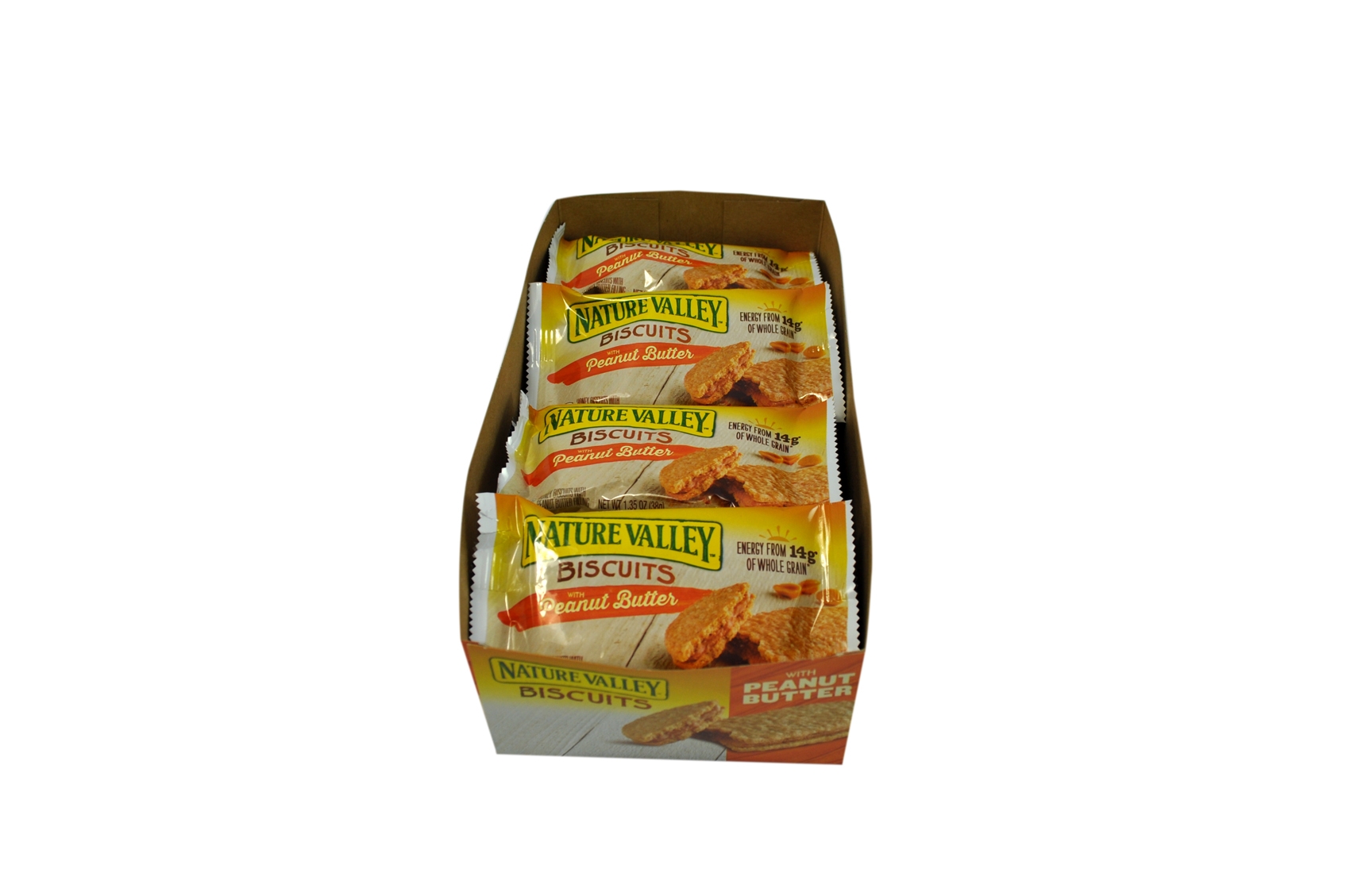 Nature Valley Biscuits with Peanut Butter, 21.6 Ounce -- 6 per case.