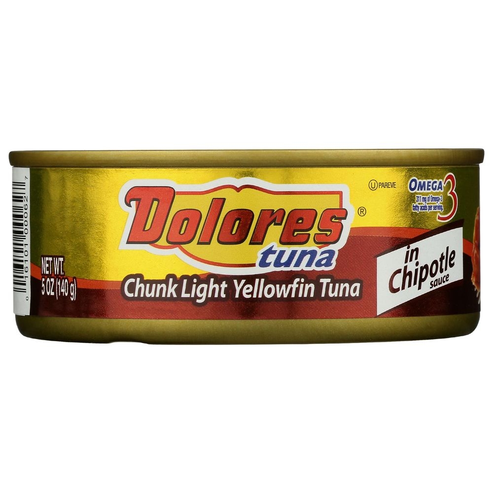 Dolores Chunk Light Yellowfin Tuna in Chipotle Sauce, 5 Ounce -- 24 per case