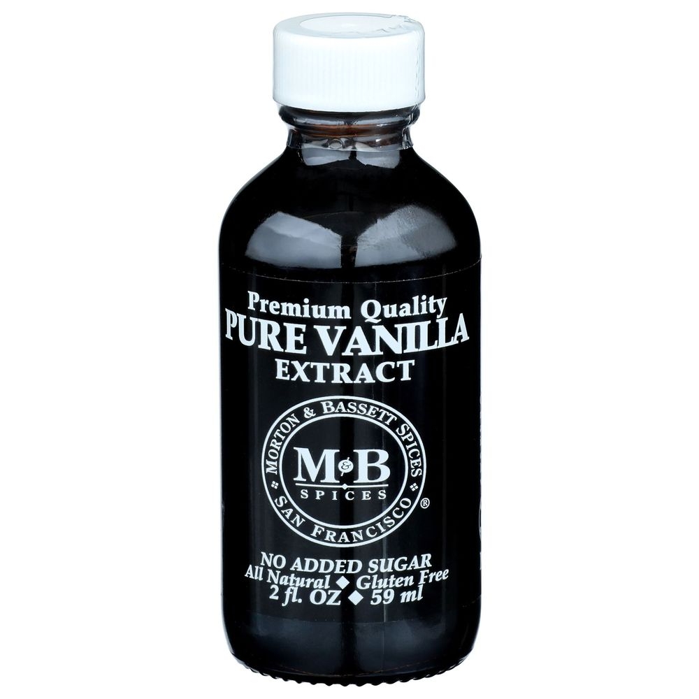 Morton and Bassett Pure Vanilla Extract, 2 Ounce -- 3 per case