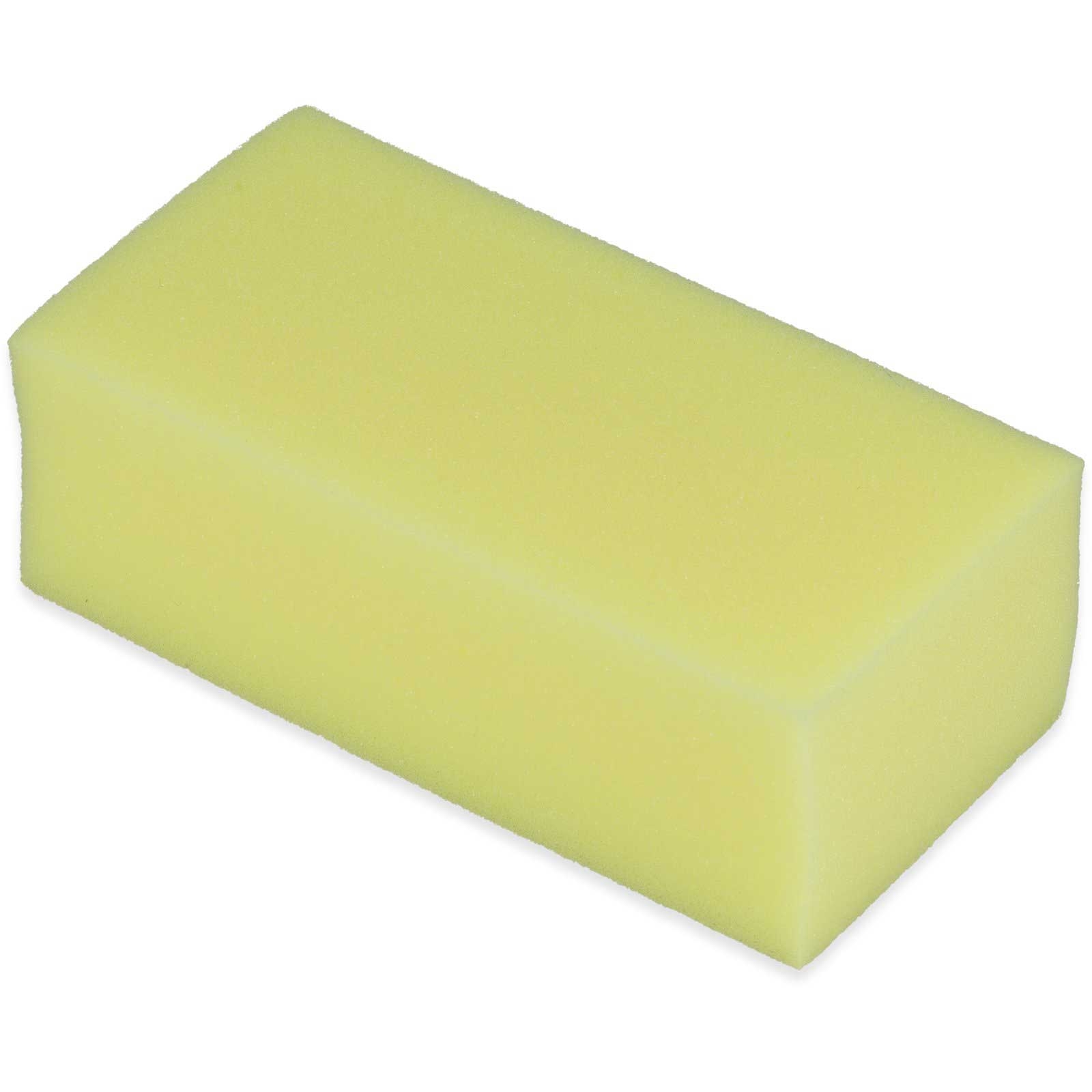 Carlisle Yellow Extra Large Foam Sponge, 8 x 4 x 2.5 inch -- 24 per case
