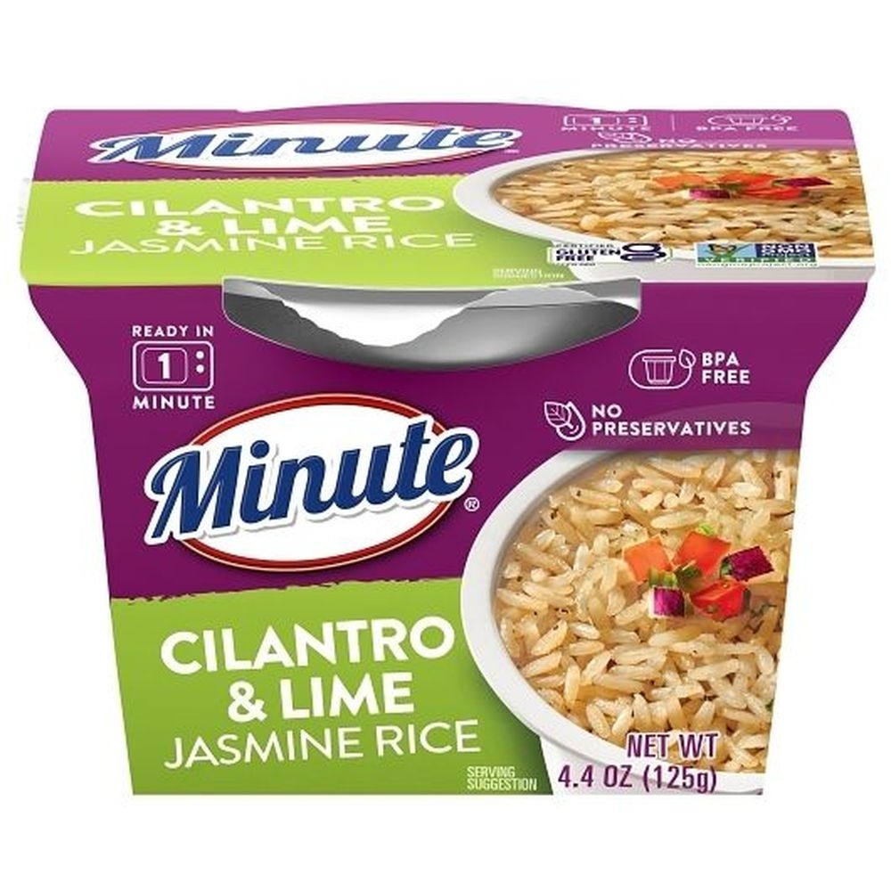 Minute Ready To Serve Cilantro and Lime Jasmine Rice, 3.3 Ounce -- 12 per case