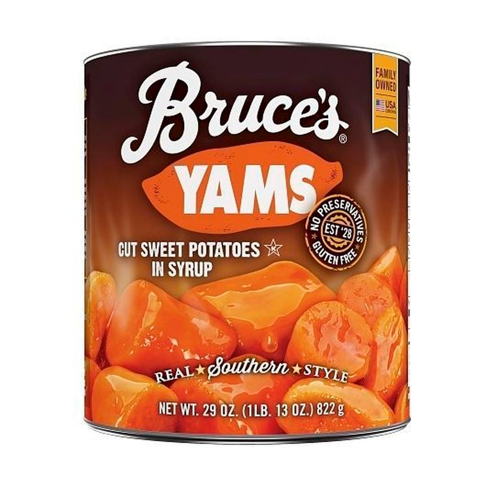 Bruces Yams Cut Potatoes in Syrup, 29 Ounce -- 12 per case