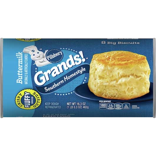 Grands Homestyle Buttermilk Biscuit, 16.3 Ounce - 8 per pack -- 8 packs per case.