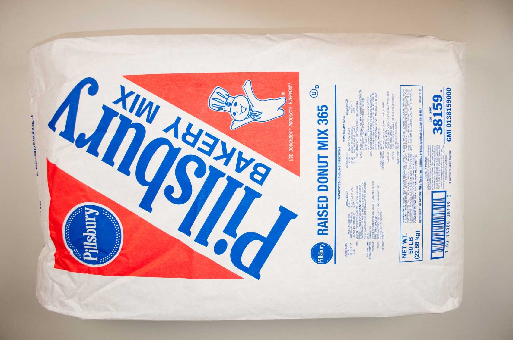 Pillsbury Donut Mix Yeast Raised, 50 Pound -- 1 per case